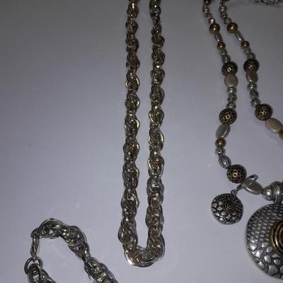 Necklaces - Bracelet - and a watch