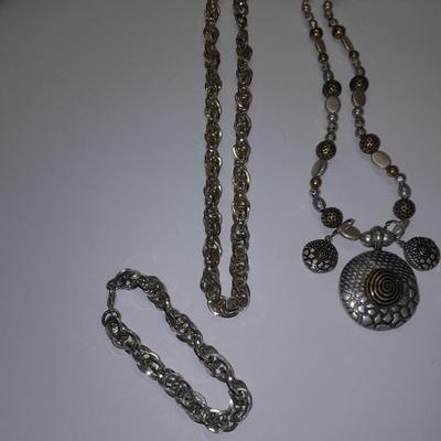 Necklaces - Bracelet - and a watch