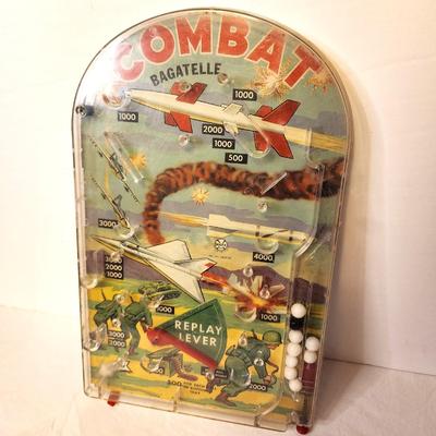 Lot #88 Marx Combat Bagatelle Game - 1950's