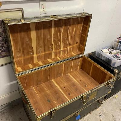 Galvanized cedar lined trunk
