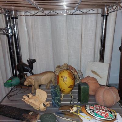 Metal shelf lot #1