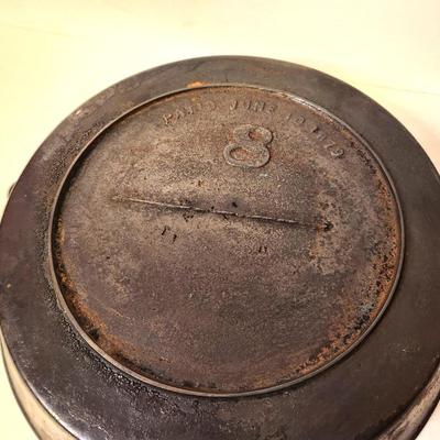 Lot #91 Antique, unusual Cast Iron Skillet