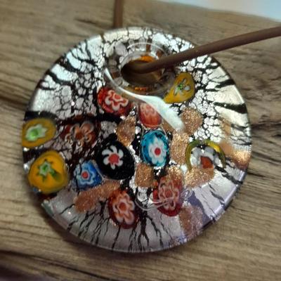 Two Necklaces one with beautiful glass pendant