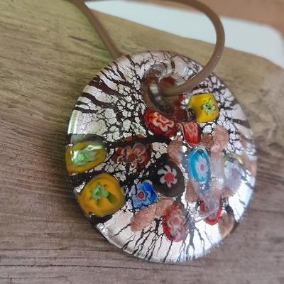 Two Necklaces one with beautiful glass pendant