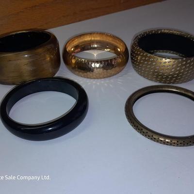 Bangle bracelets - Brass cuff - Black - and others Nice!
