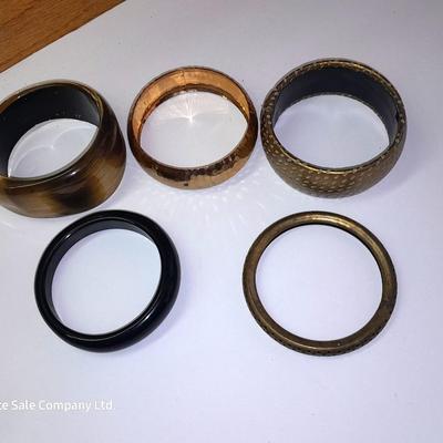 Bangle bracelets - Brass cuff - Black - and others Nice!