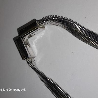 Two necklaces with Rhinestone like Gems