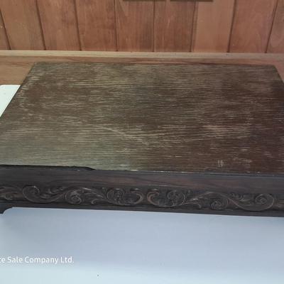 Flatware storage box with large Decorative basket