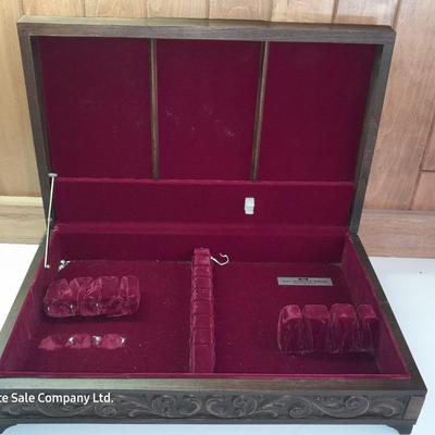 Flatware storage box with large Decorative basket