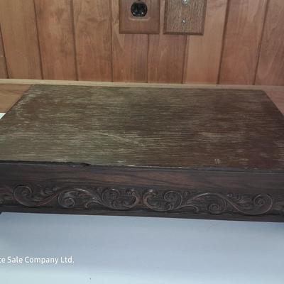 Flatware storage box with large Decorative basket