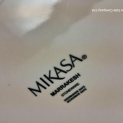 Set of four Colorful and fun designed MIKASA Marrakesh stoneware Bowls - Dishwasher & micro safe