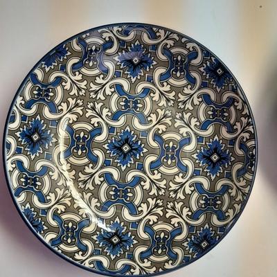 Set of four Colorful and fun designed MIKASA Marrakesh stoneware Bowls - Dishwasher & micro safe