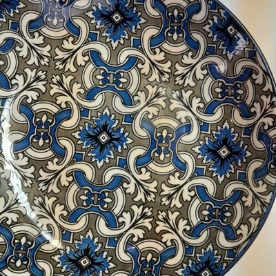 Set of four Colorful and fun designed MIKASA Marrakesh stoneware Bowls - Dishwasher & micro safe