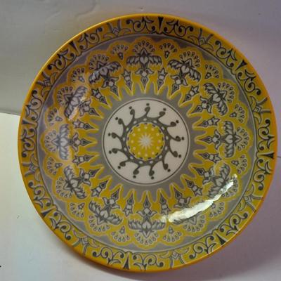 Set of four Colorful and fun designed MIKASA Marrakesh stoneware Bowls - Dishwasher & micro safe