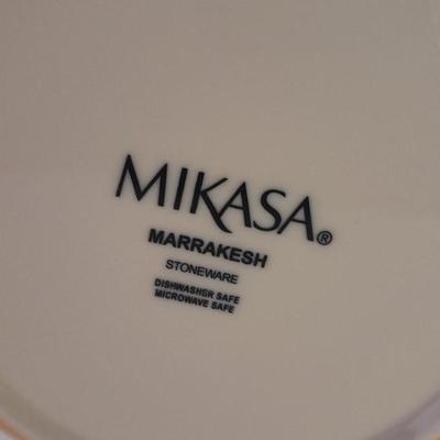 Set of four Colorful and fun designed MIKASA Marrakesh stoneware Bowls - Dishwasher & micro safe