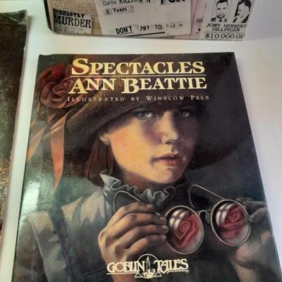 An assortment of collectibles - Jethro Tull Lp = Poster - and books