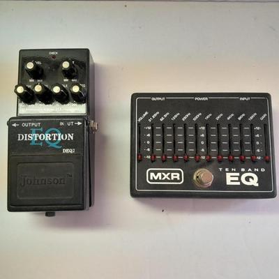 Johnson Distortion EQ Pedal and MXR M108 Ten Band EQ Guitar Effect Pedal