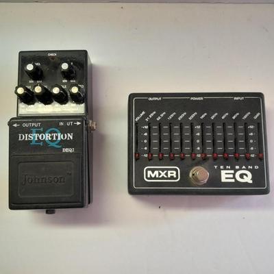 Johnson Distortion EQ Pedal and MXR M108 Ten Band EQ Guitar Effect Pedal