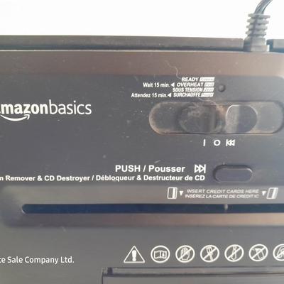 Amazon Basics Muti use Shredder - CD Disks - Credit cards - paper with 50-foot RJ45 Cable