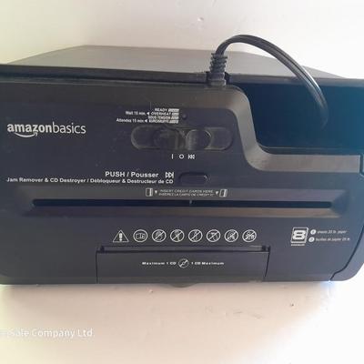 Amazon Basics Muti use Shredder - CD Disks - Credit cards - paper with 50-foot RJ45 Cable