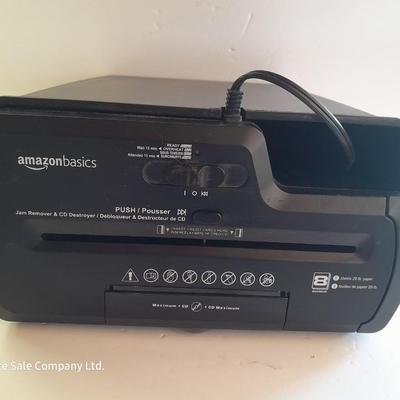 Amazon Basics Muti use Shredder - CD Disks - Credit cards - paper with 50-foot RJ45 Cable