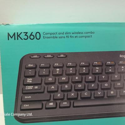 NEW LOGI wireless keyboard & mouse combo with 50-foot RJ45 Cable