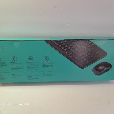 NEW LOGI wireless keyboard & mouse combo with 50-foot RJ45 Cable
