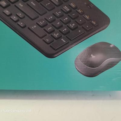 NEW LOGI wireless keyboard & mouse combo with 50-foot RJ45 Cable
