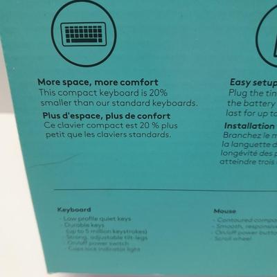 NEW LOGI wireless keyboard & mouse combo with 50-foot RJ45 Cable