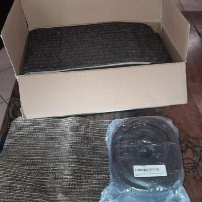 15 New EDEN Carpet stair Treads a throw rug and Steel Garage door replacement Vinyl.