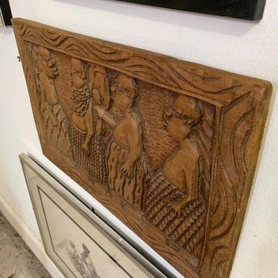 Carved wood African art