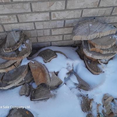 Wood rounds for crafting - thin wooden round pieces