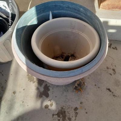 Assortment of flowerpots