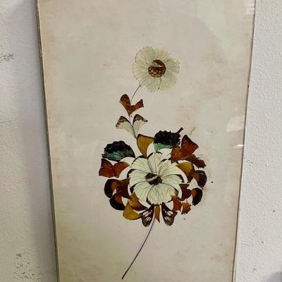 Butterfly wing art
