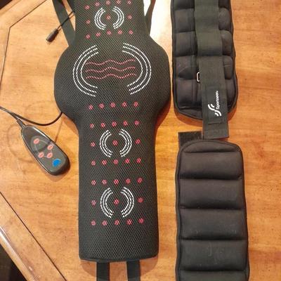 Remote controlled Electric portable back massager and ankle weights