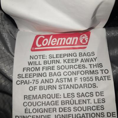 Pavillo camping gear inflatable mattress with double sized coleman sleeping bag