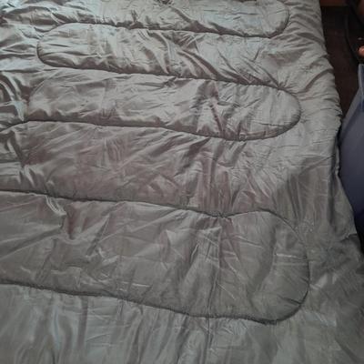 Pavillo camping gear inflatable mattress with double sized coleman sleeping bag