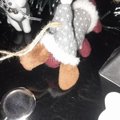 Christmas decor for the dog lover! and two bundles of battery-operated LED lights scented candles.