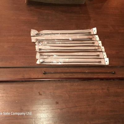 Curtain rods - some still new in package!