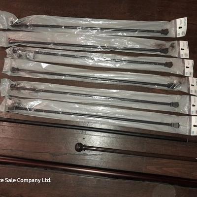 Curtain rods - some still new in package!