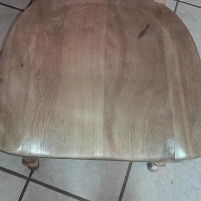 Solid wood Antique chair with indented seat for bottom