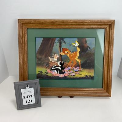 -121- DISNEY | 1997 Bambi Commemorative Lithograph Framed & Matted