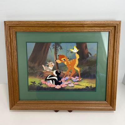-121- DISNEY | 1997 Bambi Commemorative Lithograph Framed & Matted