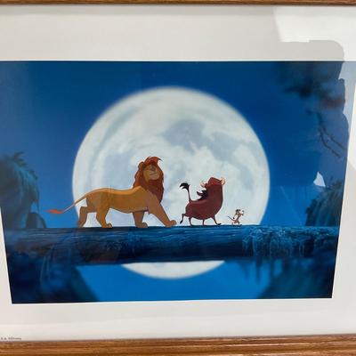 -122- DISNEY | Lion King Commemorative Lithograph Framed & Matted