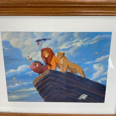 -123- DISNEY | Lion King Commemorative Print Framed