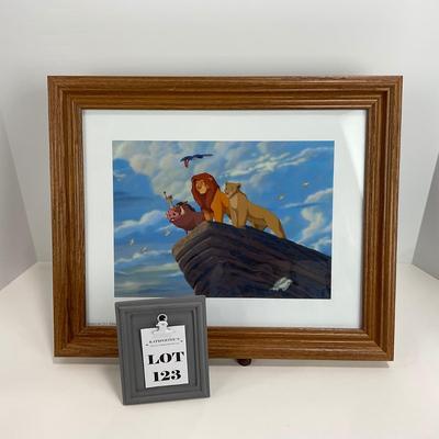 -123- DISNEY | Lion King Commemorative Print Framed