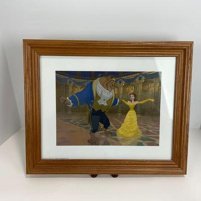 -124- DISNEY | Beauty & The Beast Commemorative Print Framed