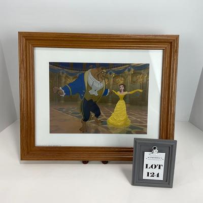 -124- DISNEY | Beauty & The Beast Commemorative Print Framed