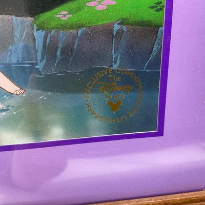 -125- DISNEY | Beauty & The Beast Commemorative Lithograph Framed & Matted