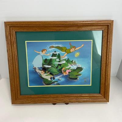 -126- DISNEY | Captain Hook Commemorative Lithograph Framed & Matted